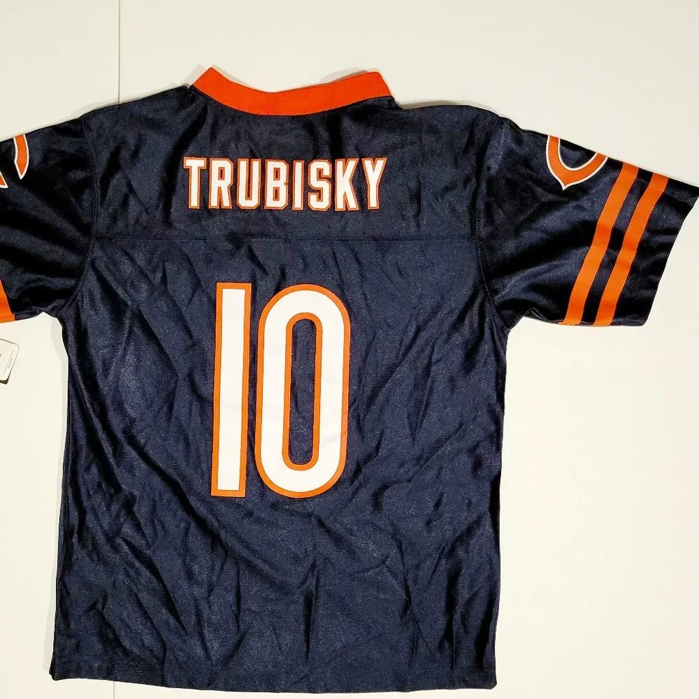 NFL Chicago Bears boys footbal jersey Trubisky NWT